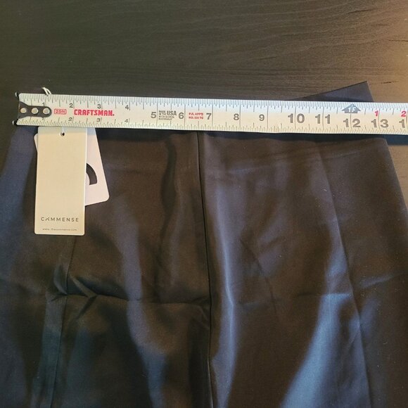 Commense Black Satin Mini Skirt Size XS NEW Classic Party Night Out - Picture 4 of 6